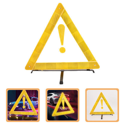 Vehicle Breakdown Warning Triangles Foldable 1pcs 2