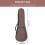 Waterproof Dark Brown Ukulele Backpack Durable Storage Case 2