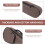 Waterproof Dark Brown Ukulele Backpack Durable Storage Case 9