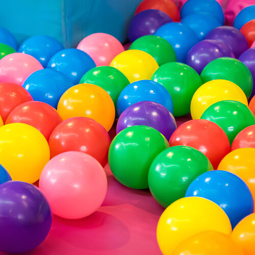 50 palline rotonde creative per bambini, antischianto, 2