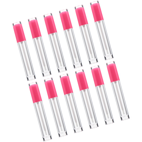12Pcs Empty Lip Gloss Wand Tubes With Rubber Stoppers