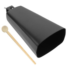 Rust-Resistant Black Metal Cowbell for Kids Musical Play