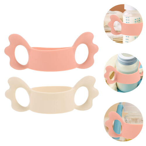 2Pcs Silicone Baby Milk Bottle Handle For Easy Gripping 2