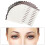 18Pcs Waterproof Imitation Eyebrow Paste Natural Fake Sticker 6