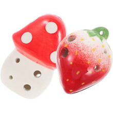 2Pcs Ceramic 6 Hole Ocarina Musical Instrument For Kids