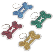 4Pcs Alloy Dog Name Tags Assorted Colors Pet Collar Id Tags Durable