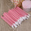 150Pcs Disposable Lip Gloss Applicators Lipstick Wands Tool Kits Pink 4