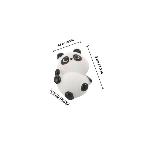 6Pcs Panda Dashboard Figurines For Car Interior Decor 1