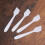 150Pcs Facial Cream Spoons Practical Cosmetic Dig Scoops White 10