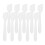 150Pcs Facial Cream Spoons Practical Cosmetic Dig Scoops White 9