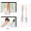 5Pcs Double Head Face Mask Brushes For Facial Mud Application 3