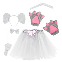 Set Costume Con , Orecchie E Cerchietto Per