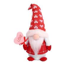 Kreative Valentinstag-Zwerge mit Herzzeichen-Puppen-Männer