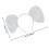 Set Costume Con , Orecchie E Cerchietto Per 2