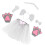 Set Costume Con , Orecchie E Cerchietto Per 11