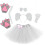 Set Costume Con , Orecchie E Cerchietto Per 6