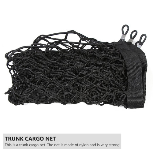 1Pc Strong Black Nylon Trunk Storage Organizer Mesh Net for Car 1