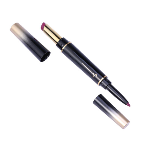 Non Stick Cup Matte Lipstick Double Ended Lips Liner Pencil