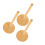 3 Pezzi Portarotoli In Bamboo Per Cucina Armadio 1