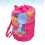 Borsa Da Spiaggia Con Giocattoli Bambini Rete Rosa 7