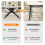 White Marble Extendable Table with Crossed Legs 4