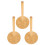 3 Pezzi Portarotoli In Bamboo Per Cucina Armadio 10