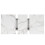 White Marble Extendable Table with Crossed Legs 6