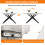 White Marble Extendable Table with Crossed Legs 5