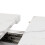 White Marble Extendable Table with Crossed Legs 7