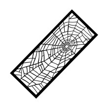 Prägeordner Halloween Spinnennetz Prägeschablone für Grußkarten