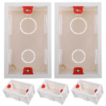 5 Pcs Plastic Flush Mount Electrical Box For Outdoor Indoor Wiring