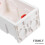 5 Pcs Plastic Flush Mount Electrical Box For Outdoor Indoor Wiring 8