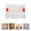 5 Pcs Plastic Flush Mount Electrical Box For Outdoor Indoor Wiring 9