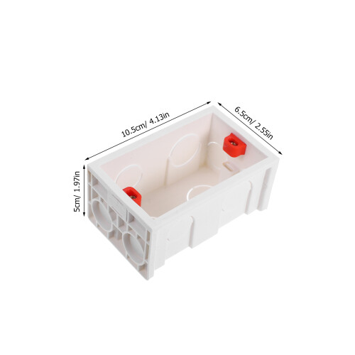 5 Pcs Plastic Flush Mount Electrical Box For Outdoor Indoor Wiring 2