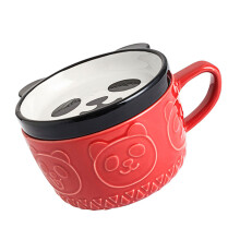 Verspielte Tier-Kaffeetasse mit Deckel, 220 ml, origineller-1