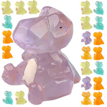 30Pcs Tiny Dinosaur Model Ornament Glow In Dark Craft