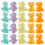 30Pcs Tiny Dinosaur Model Ornament Glow In Dark Craft 6