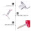 12pcs wine glass shaped refillable lip gloss tubes containers 6