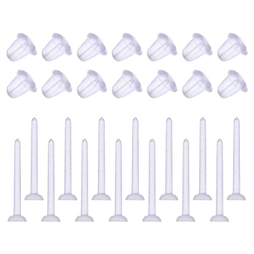 100Pièces Embouts D'oreilles Silicone Transparent Accessoires Créatifs