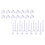 100Pièces Embouts D'oreilles Silicone Transparent Accessoires Créatifs 5