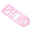Multi Function Geometric Drawing Template Ruler School Supply 9