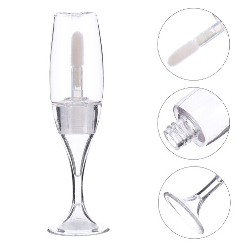12Pcs Wine Glass Shaped Refillable Lip Gloss Tubes Containers 1
