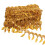 Iridescent Sequin Trim Leaf Shape Golden 1 Set 11