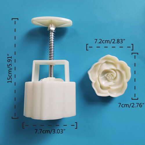Keksstempel, Rosenblütenform, Mondkuchenform, 2