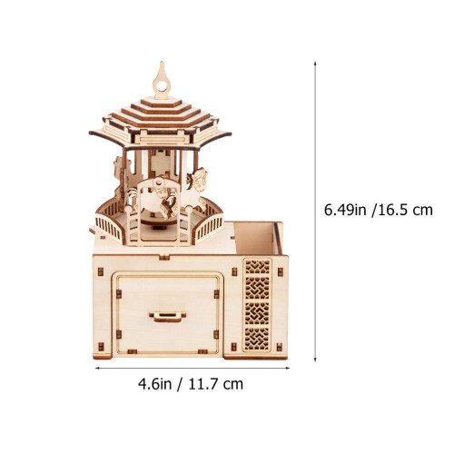 Set A Scatola Musicale In Legno 1