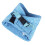 Adjustable Cat Harness Vest With Traction Rope Hook Loop Closure Sky Blue 1