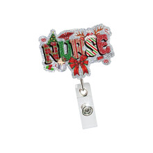 Ausziehbarer ABS-Ausweishalter mit Metall-Taschenclip,-2