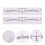 100 Pezzi Per Sopracciglia, Ricami Stencil, Bianco 4