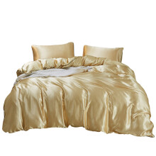 Elegant Color and Stylish Design, Luxury Hotel Quality Artificial Silk Satin Duvet Cover, Microfiber Satin Sheets for Unparalleled Comfort
