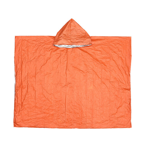 Wasserdichte Regenmäntel Notfall Camping Wandern-Orange
